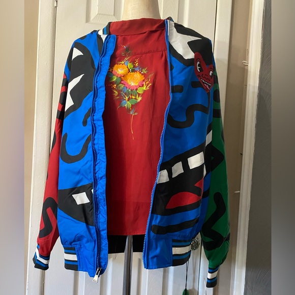 NWT Keith Haring Members Only Bomber Jacket - Picture 9 of 12